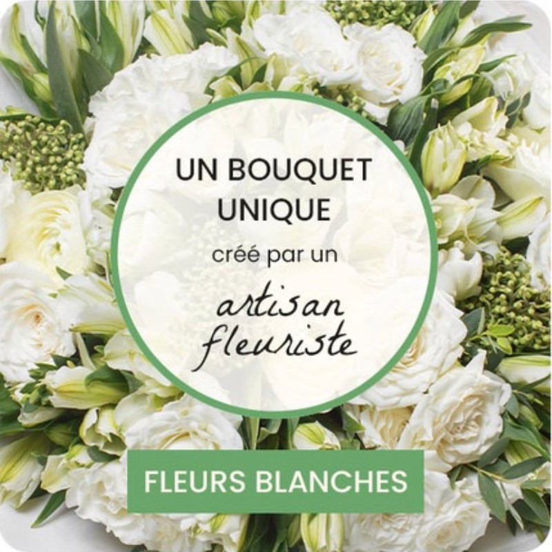 BOUQUET DEUIL BLANC