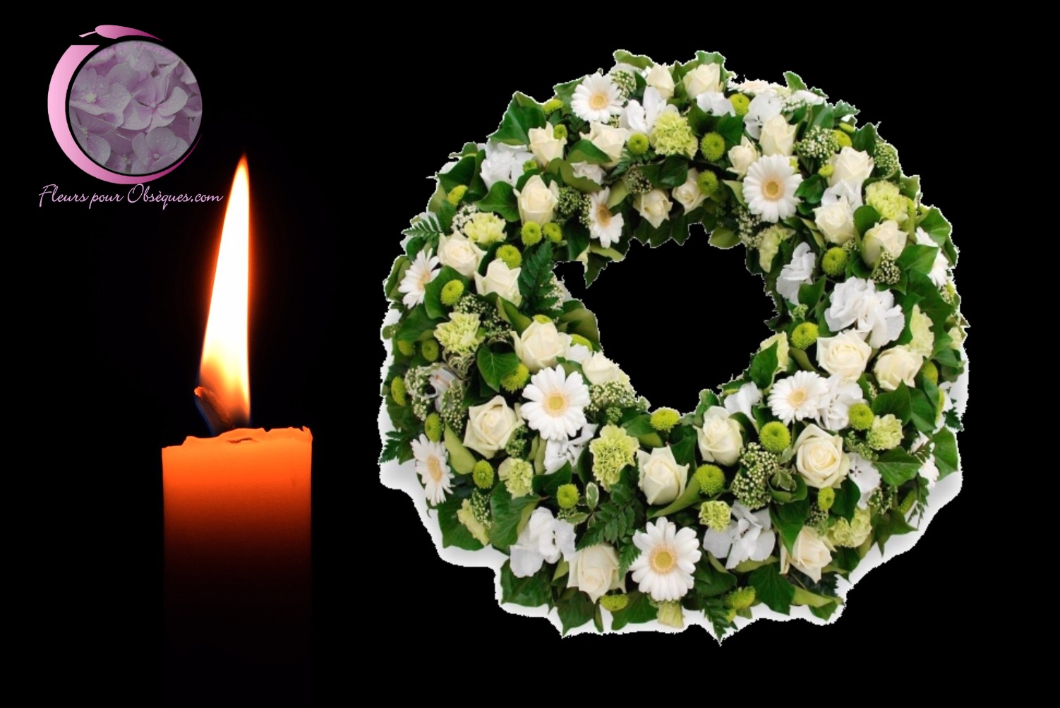 FLEURISTE A LA TOUR-DU-CRIEU 09
 - couronne de fleurs deuil obsèques enterrement